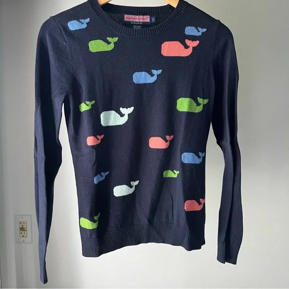 Vineyard Vines Whale Crewneck Sweater - Picture 2 of 4
